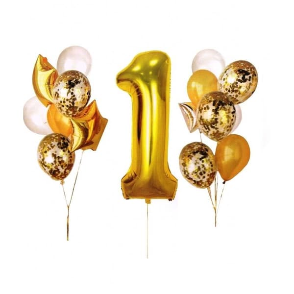 Guld ballon sæt 1