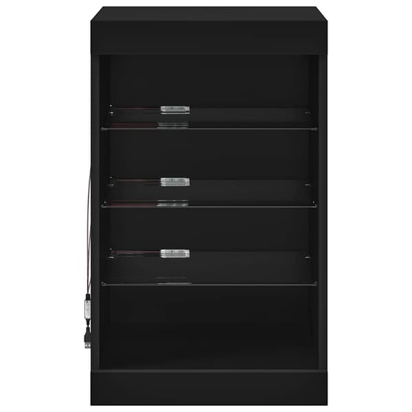 vidaXL LED-skab sort 41x37x67 cm