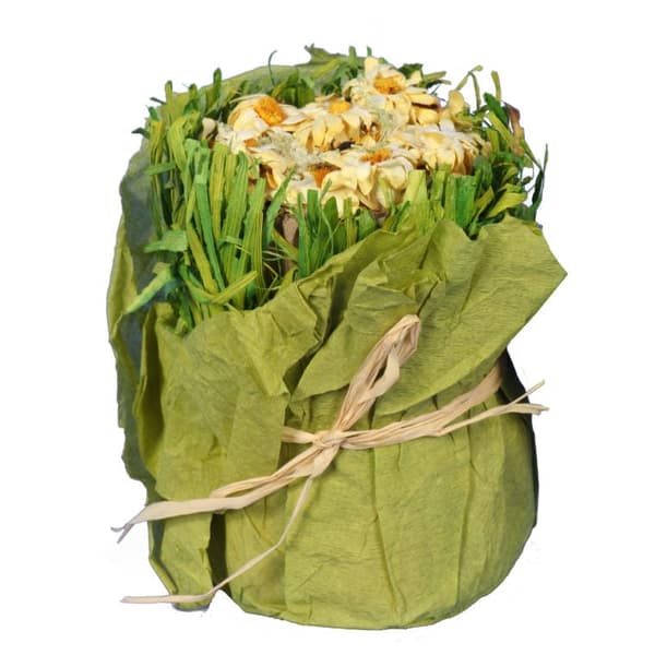 Blomsterarrangemang av gult papper