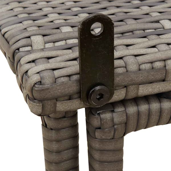vidaXL foldbart havebord grå 90x51x75 cm polyrattan