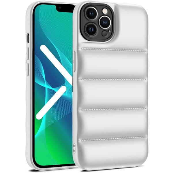 Pufferfodral till iPhone 12 Pro, Vitt