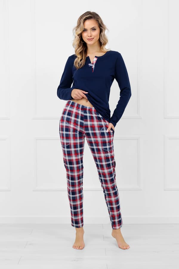 Rugia dampyjamas långärmad, långbyxor M