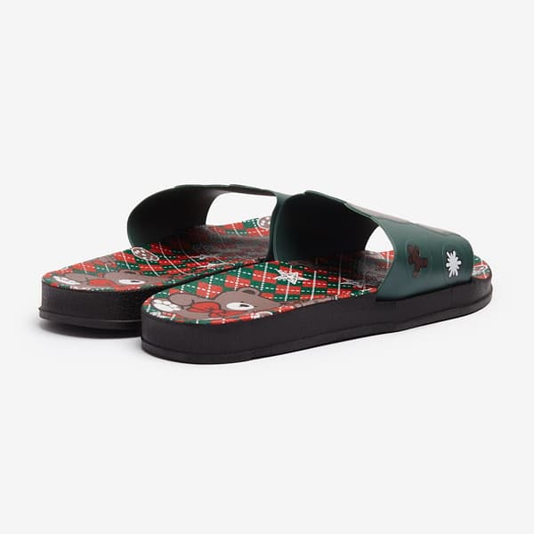 Dame Teddy Bear Pool Flip-Flops Grøn Riki 36/37