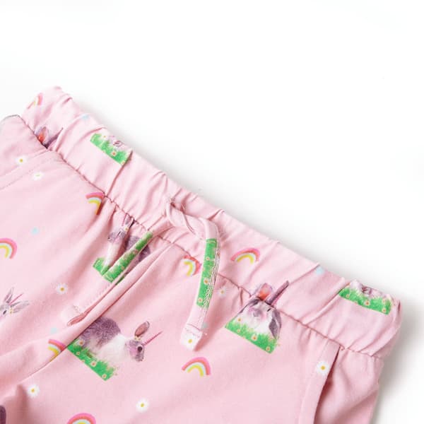 Barnshorts, dragsko, ljusrosa, 128