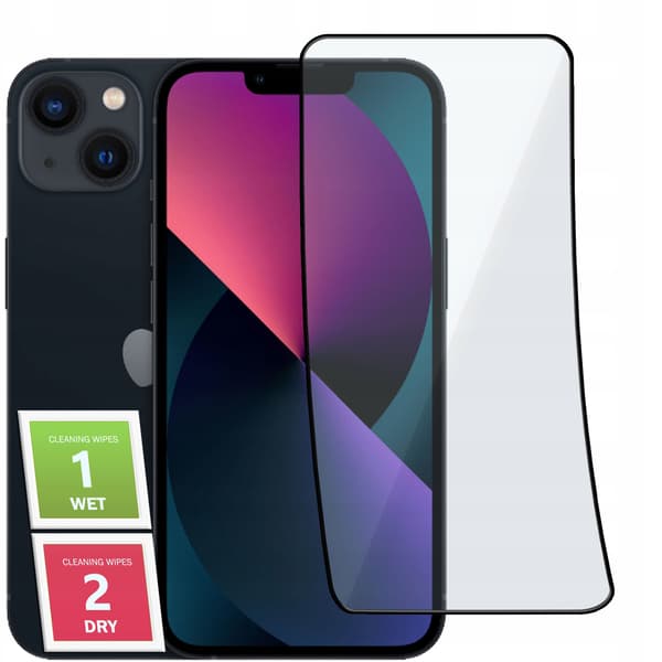 HYBRIDGLAS TIL IPHONE 13 / 13 PRO FULDSKÆRM KERAMISK 9D