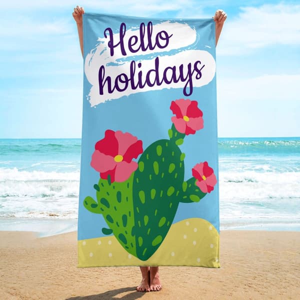HELLO HOLIDAYS rektangulär strandhandduk 150x70 REC54WZ2