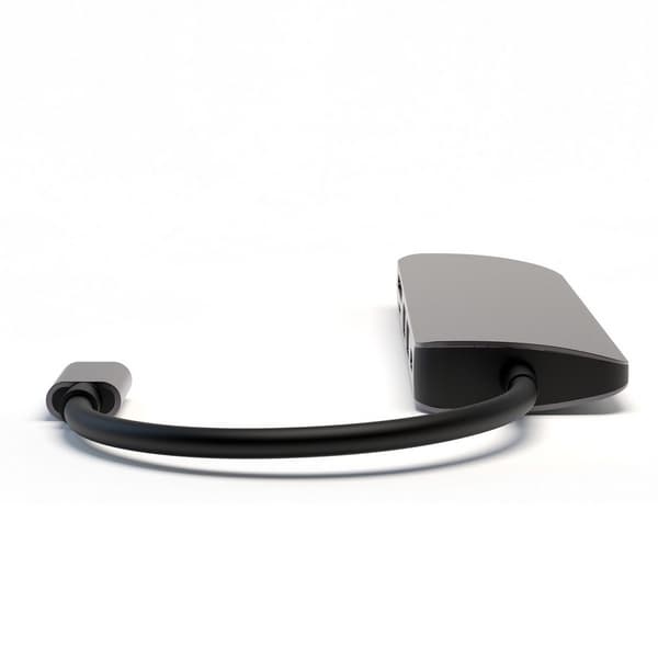 4smarts HUB 6-i-1 DeX Function 2xUSB-A 3.0/USB-C/HDMI/SD/MicroSD grå 468782