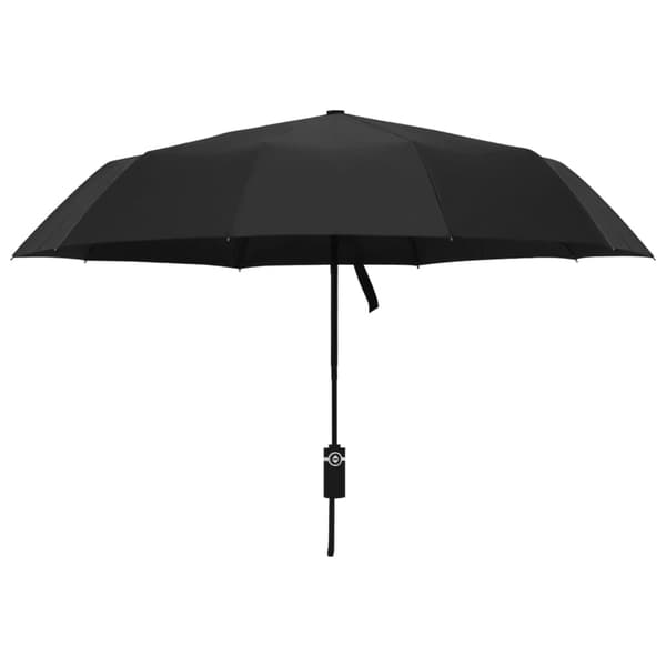 vidaXL automatisk paraply, sort, 104 cm