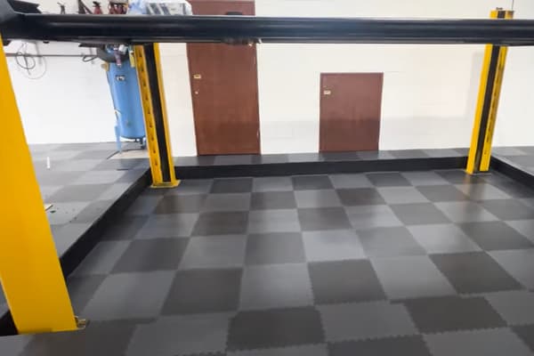 PVC modulært gulvpanel 50x50 farve: SORT