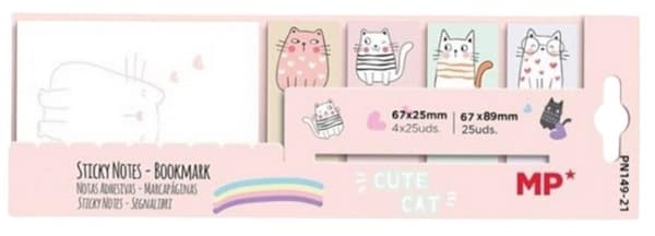 Katte Sticky Notes Indekskort