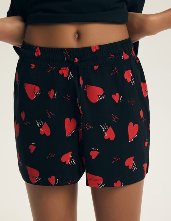 Elain Henderson Damepyjamas | Sort 2XL