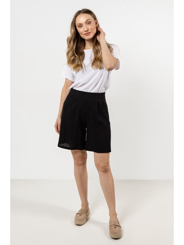 Sommershorts i bomuld - sort XL