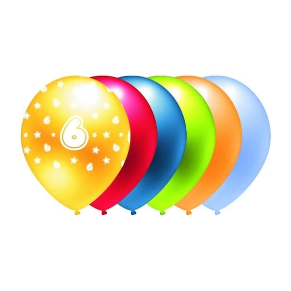 Metalliskt ballongtryck 6 5 st