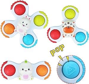 Fidget spinner med sugekopsensor til børn