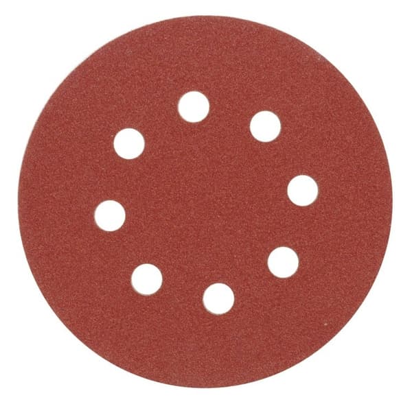 Vorel slipskiva 125mm P36 med 8 hål, 5-pack