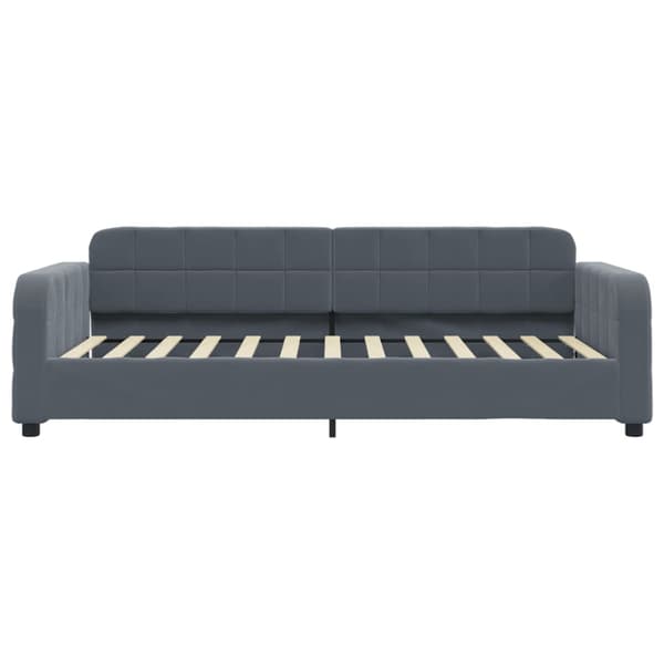 vidaXL Bäddsoffa mörkgrå 100x200 cm sammet