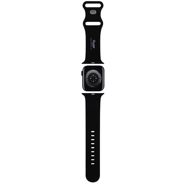 Hello Kitty silikone rem Kitty Head til Apple Watch 42/44/45/49mm, sort