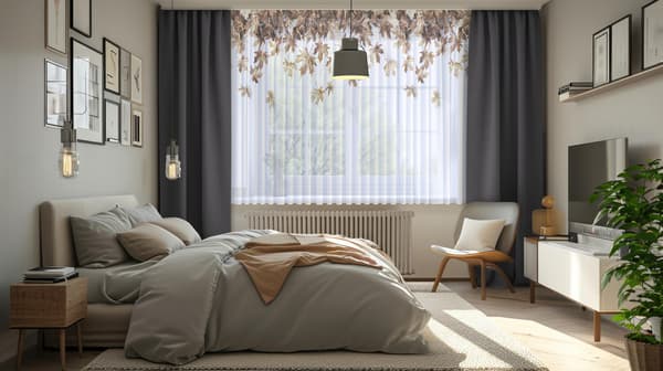 Gardin på tejp, tryck 450