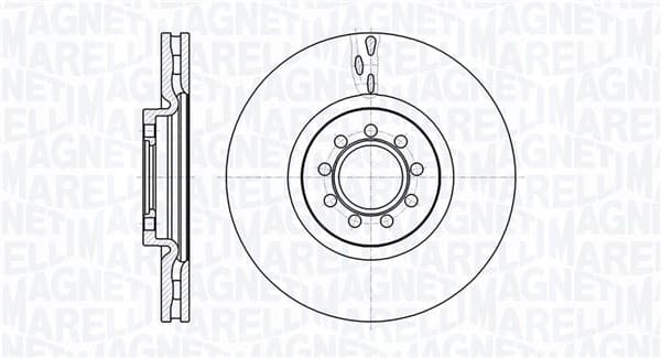 MM MBD0484 MAGNETI MARELLI BREMSESKIVE