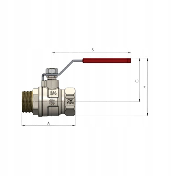 Arco 3/4'' kulventil 750604