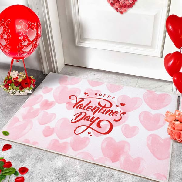 Hjerte dørmåtte til Valentinsdag