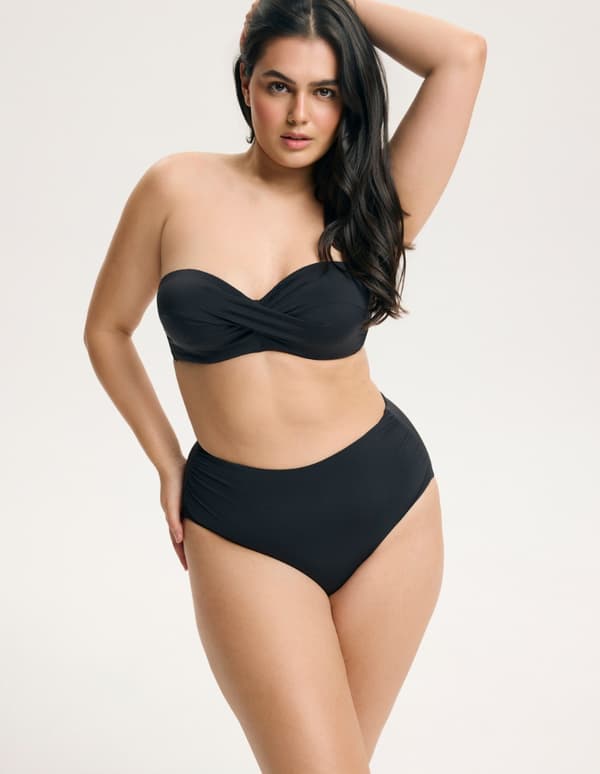 BASE Esotiq Balconette Bikinitop til Større Bryst | Sort 70F