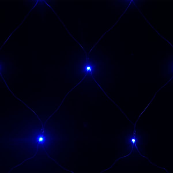 vidaXL LED-netlamper blå 4x4 m 544 LED