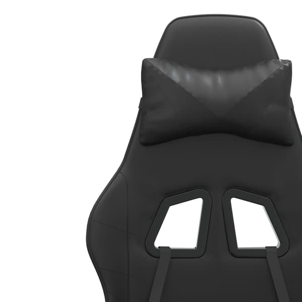 vidaXL drejelig gamingstol, sort, kunstlæder