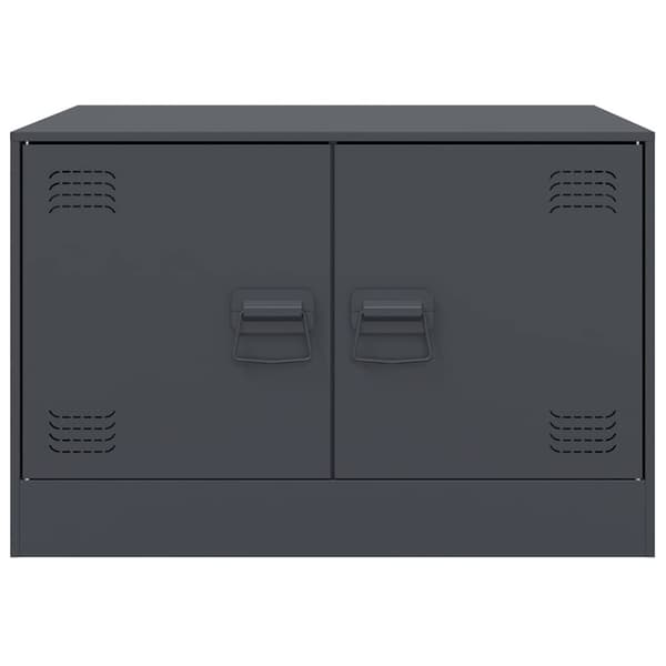 vidaXL Soffbord antracit 67x50x44 cm stål