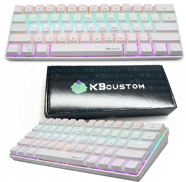 Mekaniskt speltangentbord RGB 60% trigger blå switch KB61 hastighet