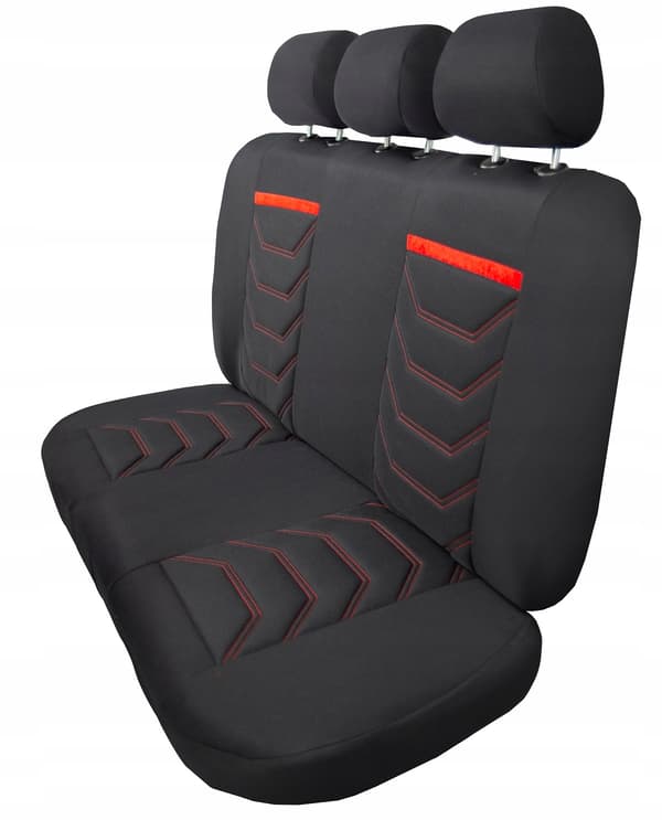 Comfort Plus bilsätesöverdrag SET RÖDA