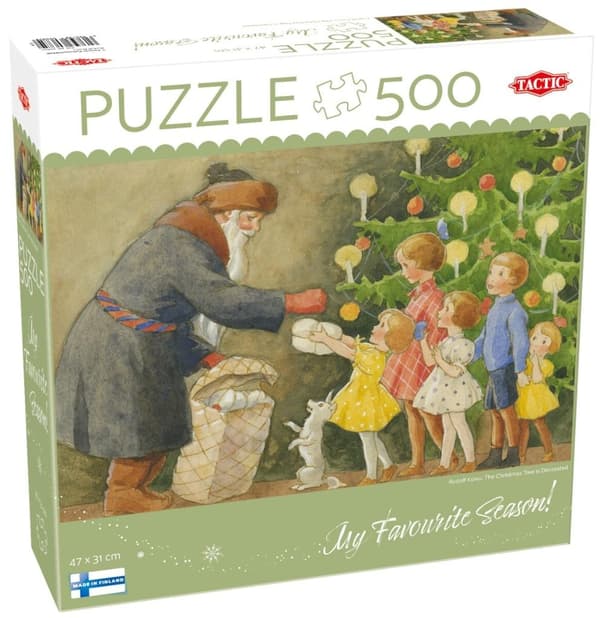 Pussel 500 Julgranen är dekorerad