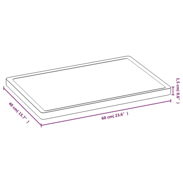 vidaXL Bambuinen leikkuulauta 40x60x1,5 cm