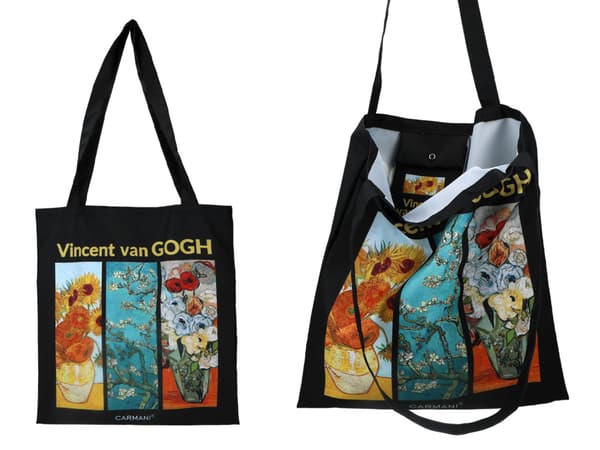 Carmani, kangaskassi/ostoskassi - V. van Gogh, Kollaasi