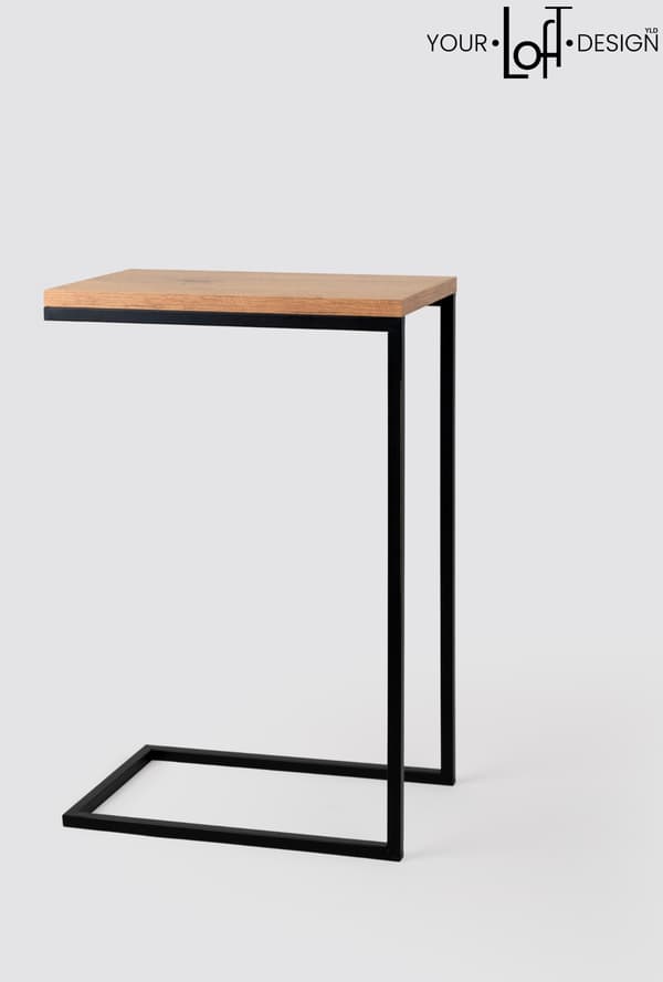 Laptopbord Side Kaffe Nat Loft Sort Træ Ovn