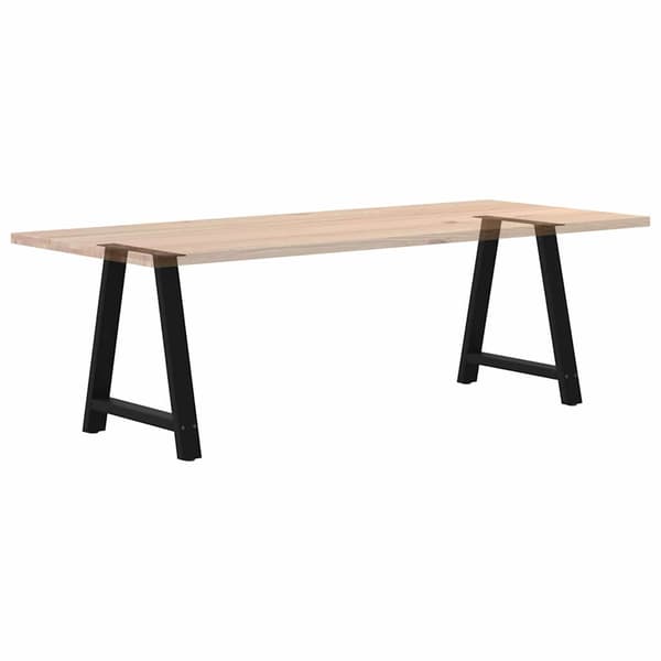 vidaXL sofabordsben, 2 stk., sort, 70x(72-73) cm, stål