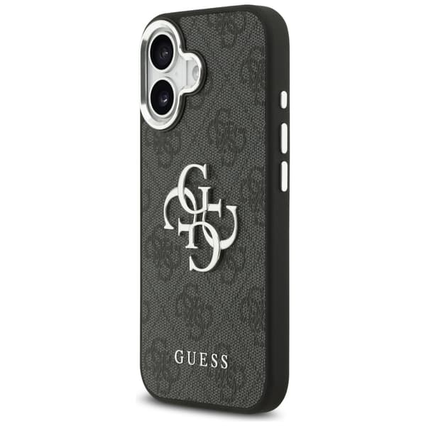 Guess 4G Big 4G Classic Logo Cover til iPhone 17 Sort Sølv