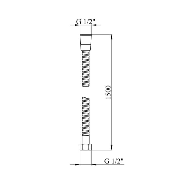 WEZER WKR-005-150 duschslang