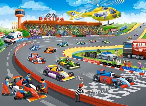Puzzle 100 B-111046 Formula Racing