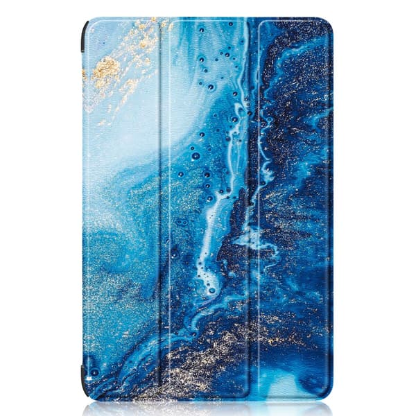 Samsung Galaxy Tab S9 FE+ Plus -kotelo kynätelineellä, sininen marmori