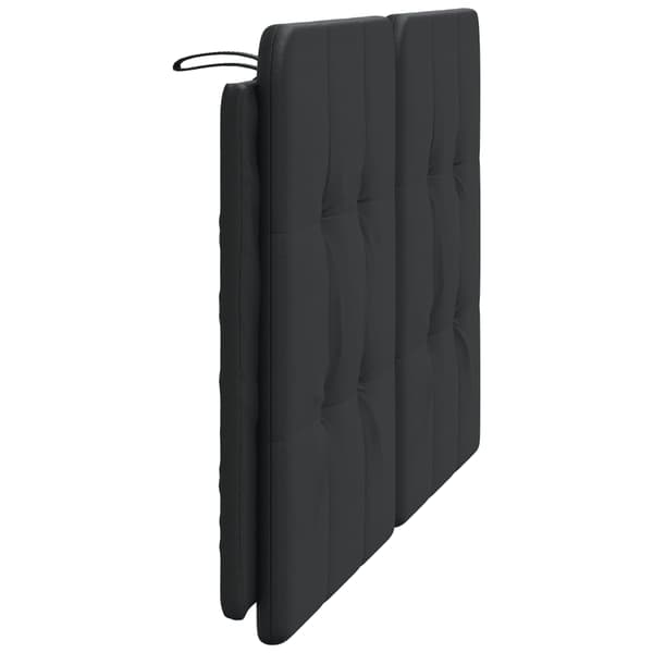 vidaXL hovedgærdehynde, sort, 120 cm, kunstlæder