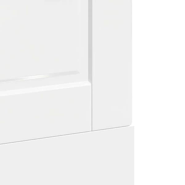 vidaXL Diskmaskinspanel Porto vit 60x1,5x67 cm
