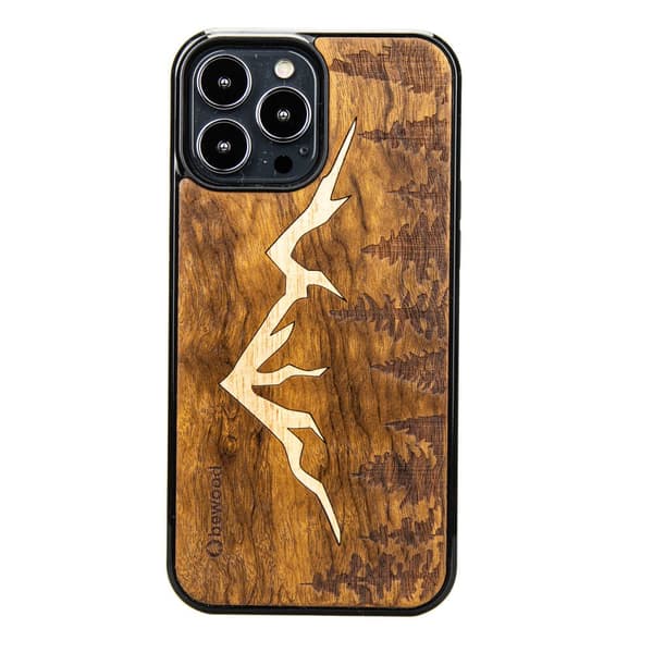 Træcover til iPhone 13 Pro Max MOUNTAINS IMBUIA