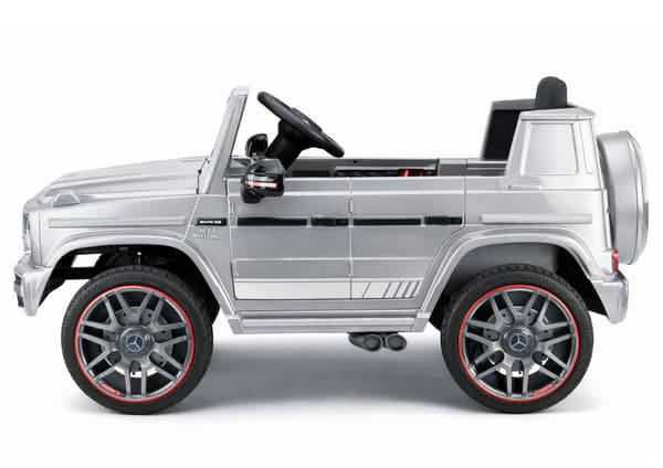 Mercedes AMG G 63 Silverlackerad Batteridriven Bil