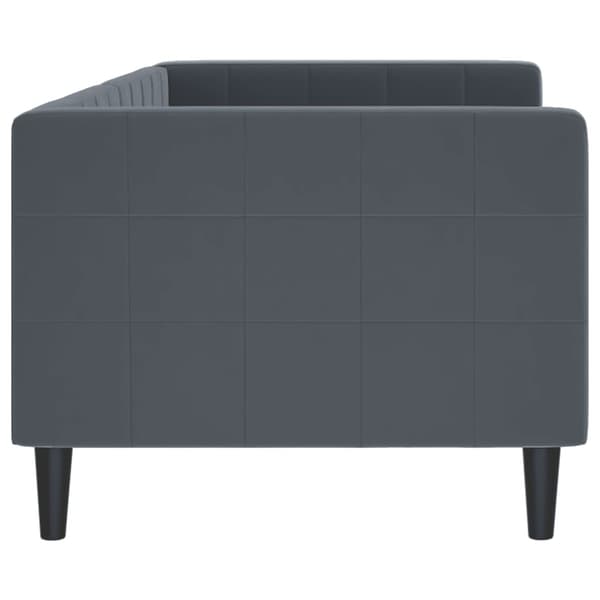 vidaXL sovesofa mørkegrå 80x200 cm fløjl