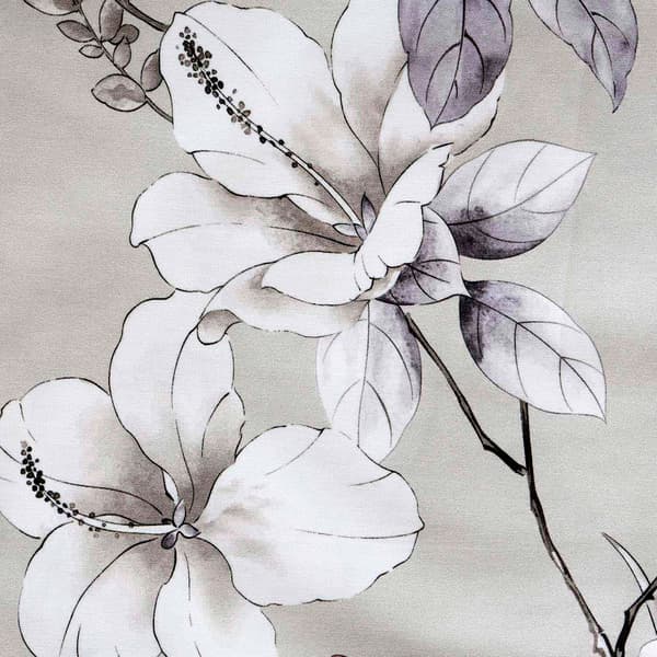 Bäddset 200x220 bomull TJOCK BOMULL satin blommor lila Alenya