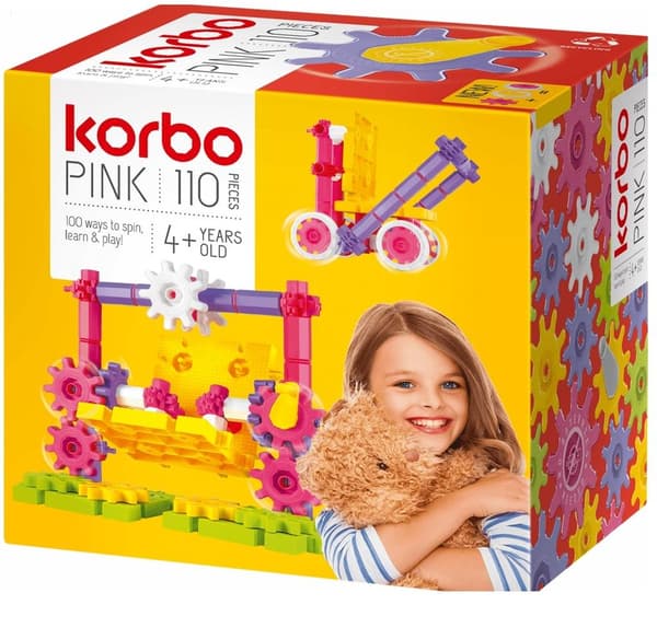 Lyserøde klodser 110 stk.