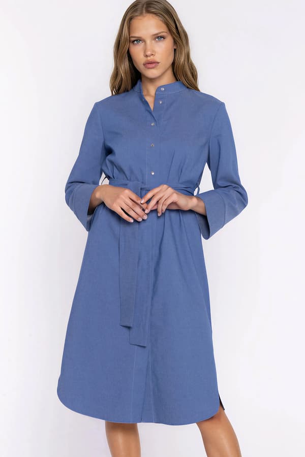 Jeansklänning - blå denim 38