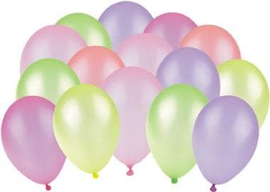 Neonballoner 24 cm 15 stk.