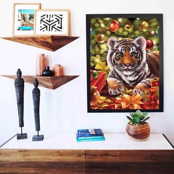 5D diamantbroderi diamantmaleri tiger
